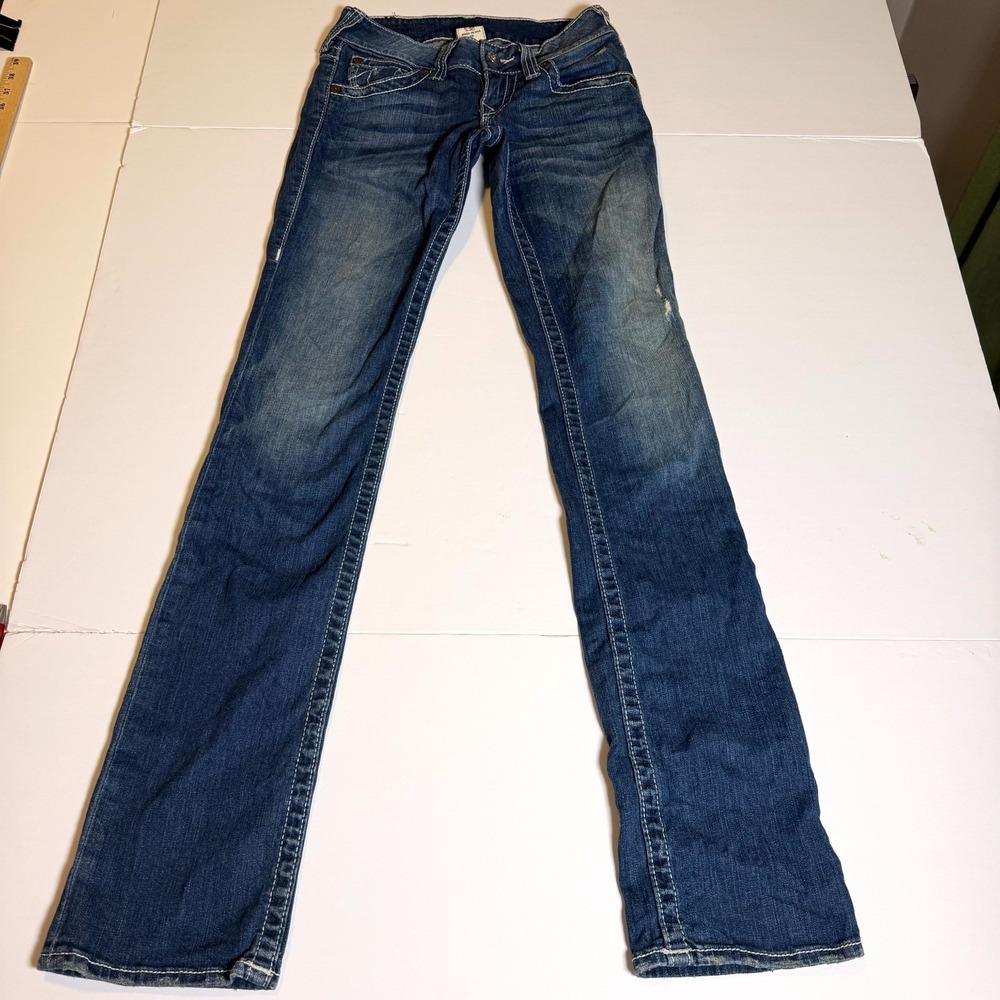 True Religion Women's Bootcut Blue Denim Jeans